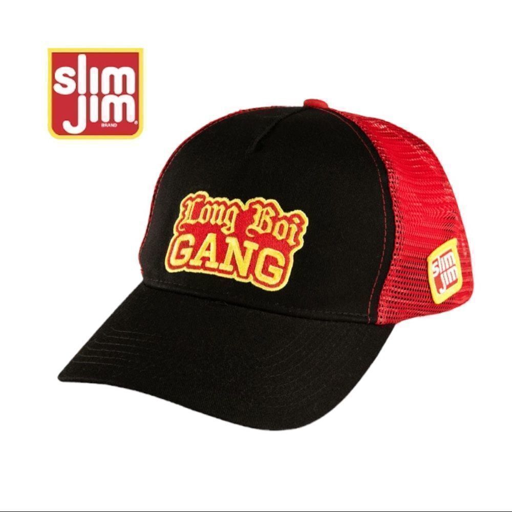 NEW Slim Jim Embroidered Long Boi Gang Trucker Cap Hat